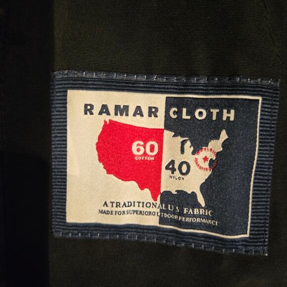 Woolrich John Rich & Bros. Black Ramar Cloth Hooded Raincoat Chore Coat, Size L - Picture 10 of 13